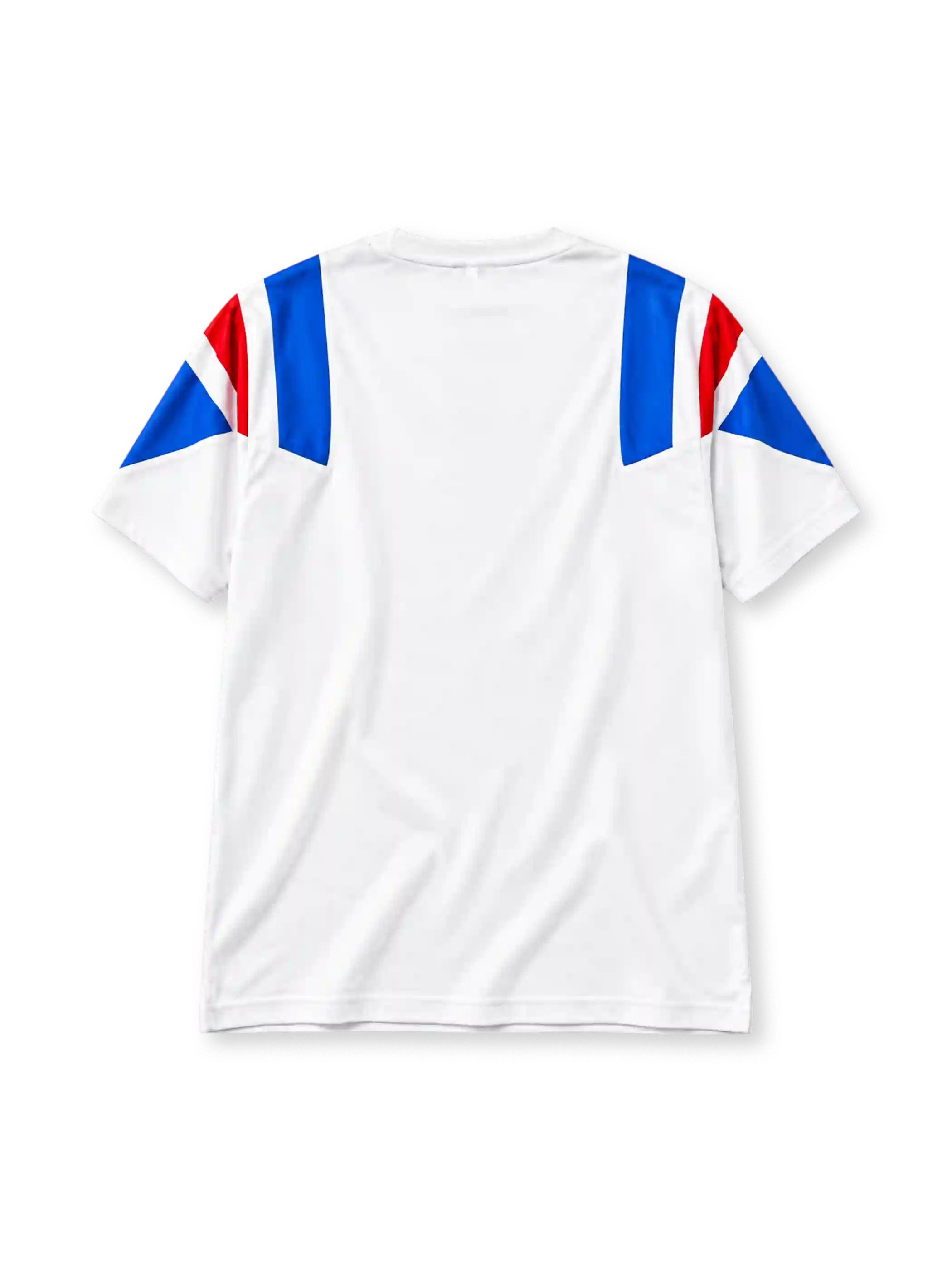 日本代表 EQT Tシャツ ホワイト 白に青と赤のショルダーパネル 90年代JFAエンブレム入り