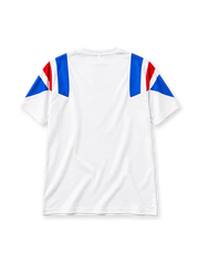 日本代表 EQT Tシャツ ホワイト 白に青と赤のショルダーパネル 90年代JFAエンブレム入り