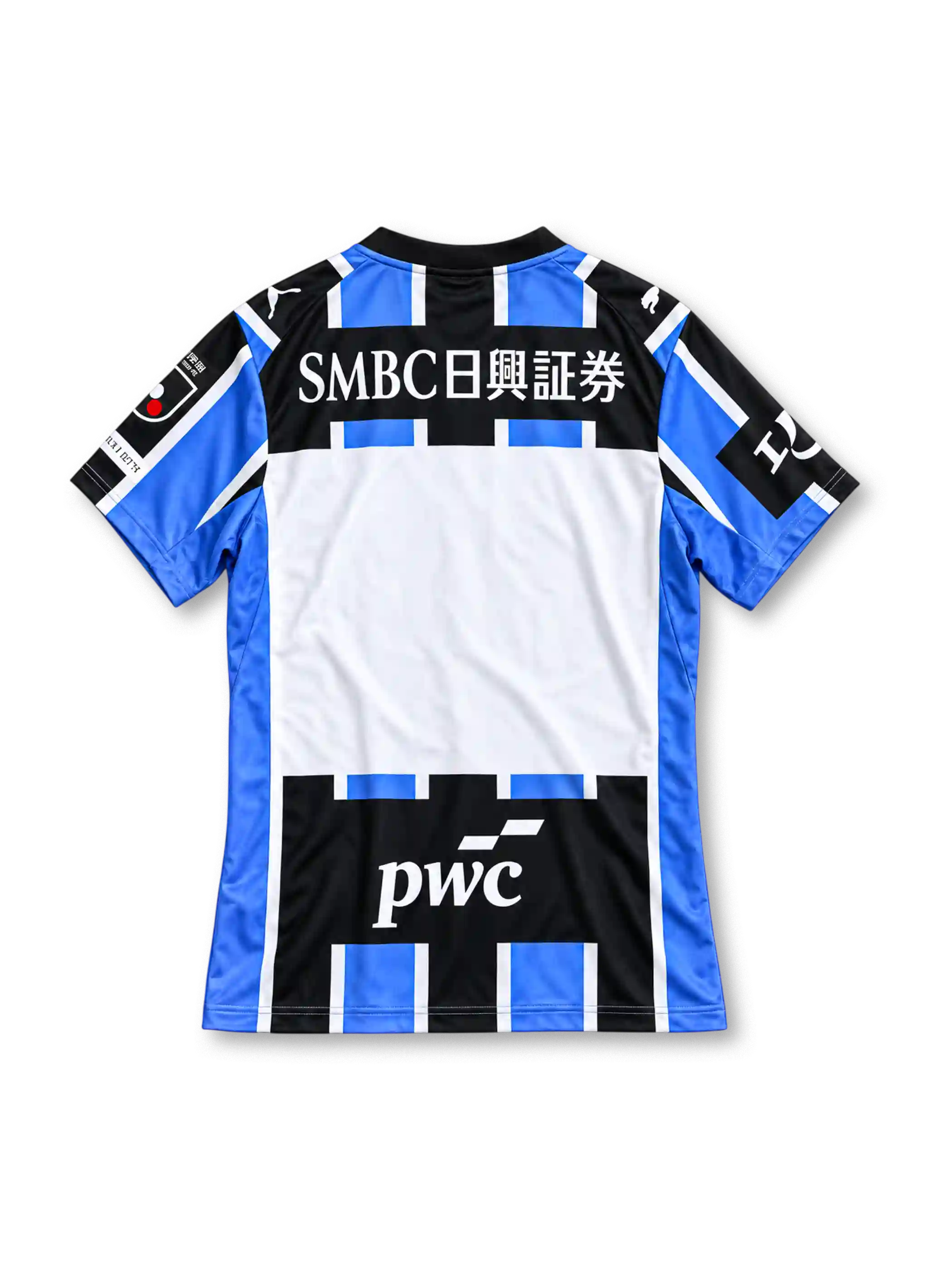 川崎フロンターレ 2026-27 ホームユニフォーム 背面 SMBC日興証券 pwc