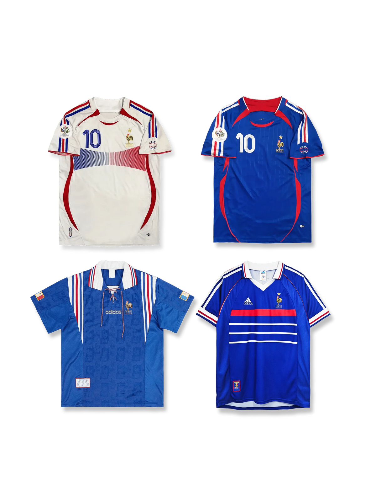 フランス代表福袋 無地ユニフォーム3枚セット, vintage football shirt bundle