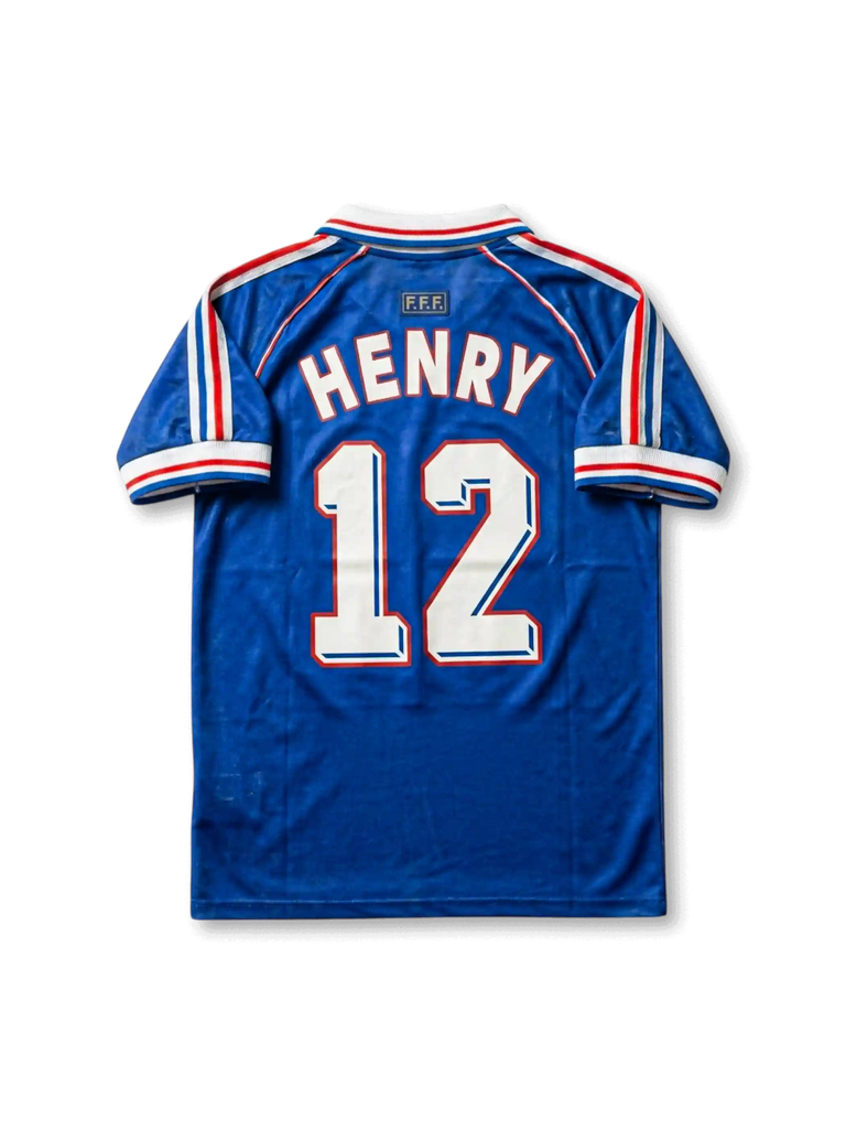 フランス代表 FIFA WORLD CUP 1998 ホームジャージ — アンリ 12番 フランス代表 FIFA WORLD CUP 1998 ホームジャージ — アンリ 12番