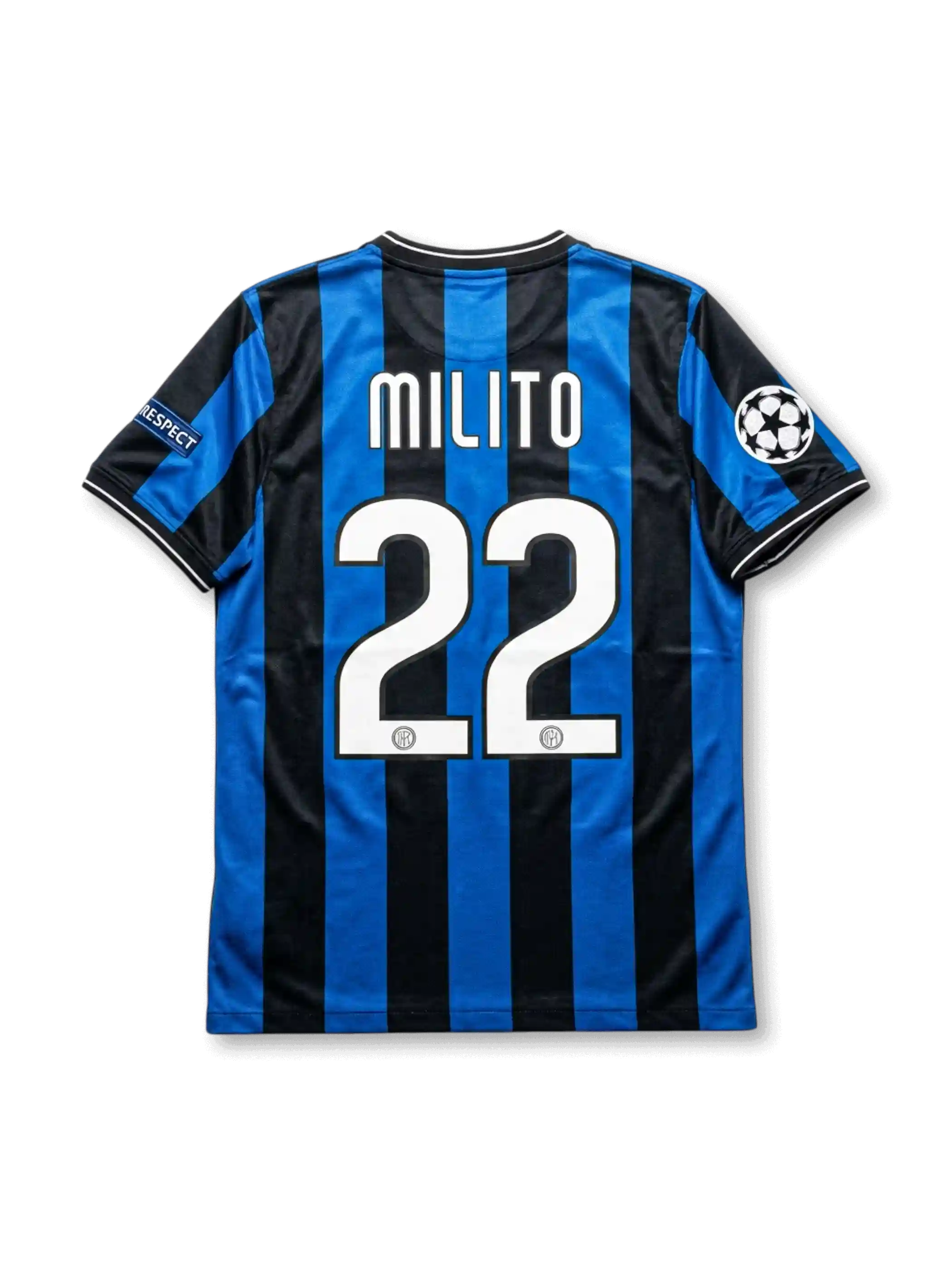 インテル・ミラノ 2009-10 UEFAチャンピオンズリーグ決勝マドリード大会 ホームジャージ ミリート22番 フロント
