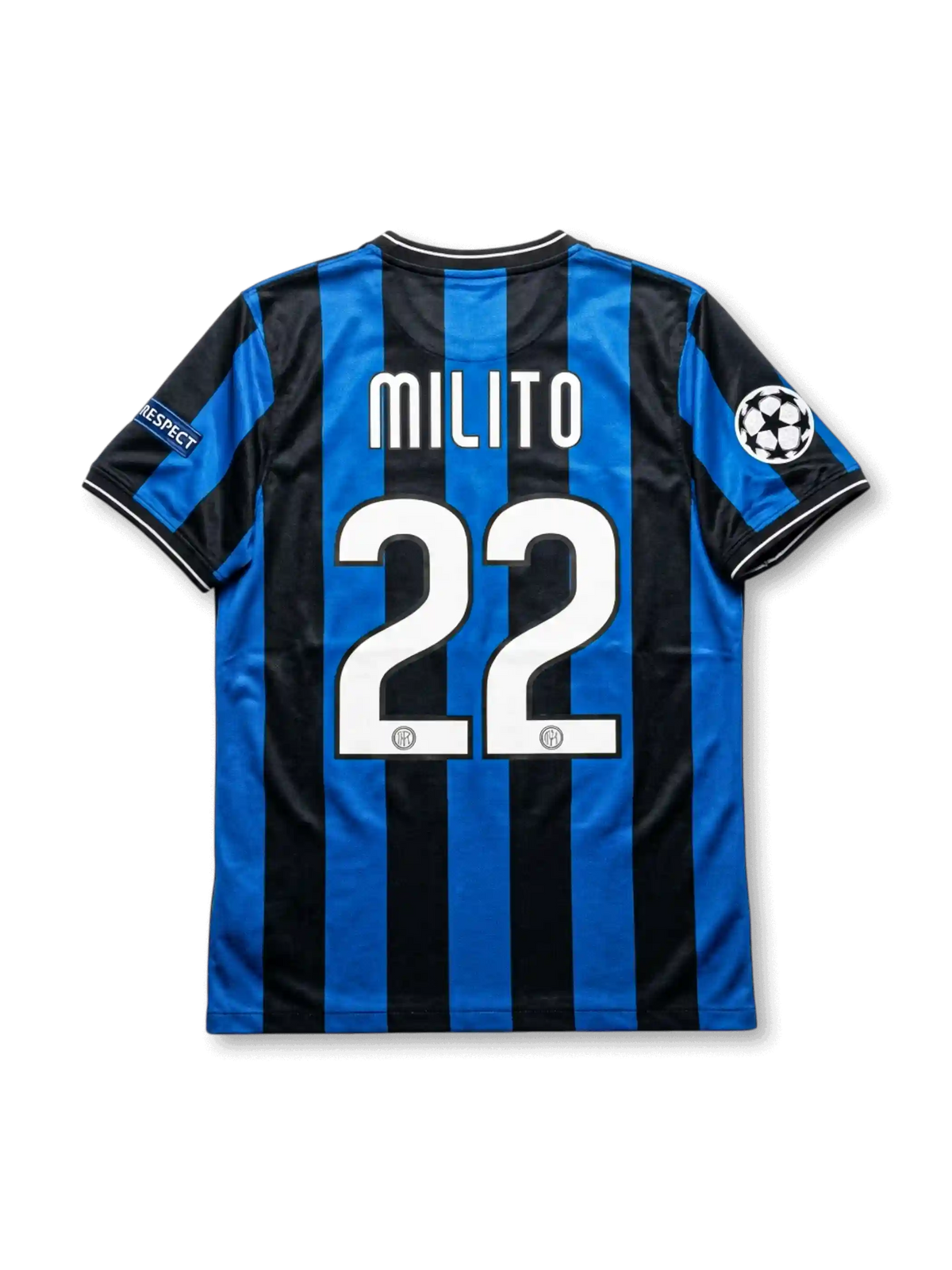 インテル・ミラノ 2009-10 UEFAチャンピオンズリーグ決勝マドリード大会 ホームジャージ ミリート22番 フロント
