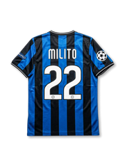 インテル・ミラノ 2009-10 UEFAチャンピオンズリーグ決勝マドリード大会 ホームジャージ ミリート22番 フロント