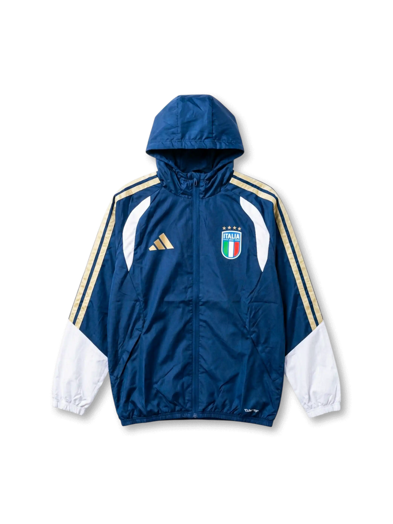 イタリア代表 アンセムフーデッドジャケット — ネイビー×ゴールド イタリア代表 アンセムフーデッドジャケット — ネイビー×ゴールド