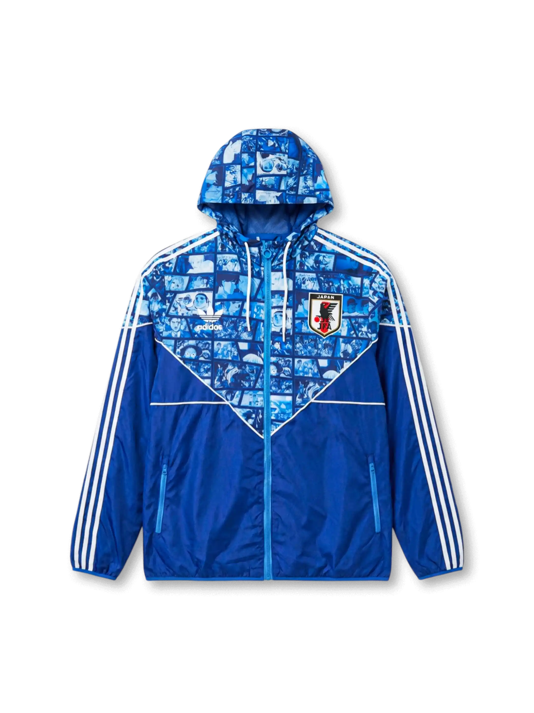 日本代表 アニメグラフィック ウインドブレーカージャケット フロントデザイン