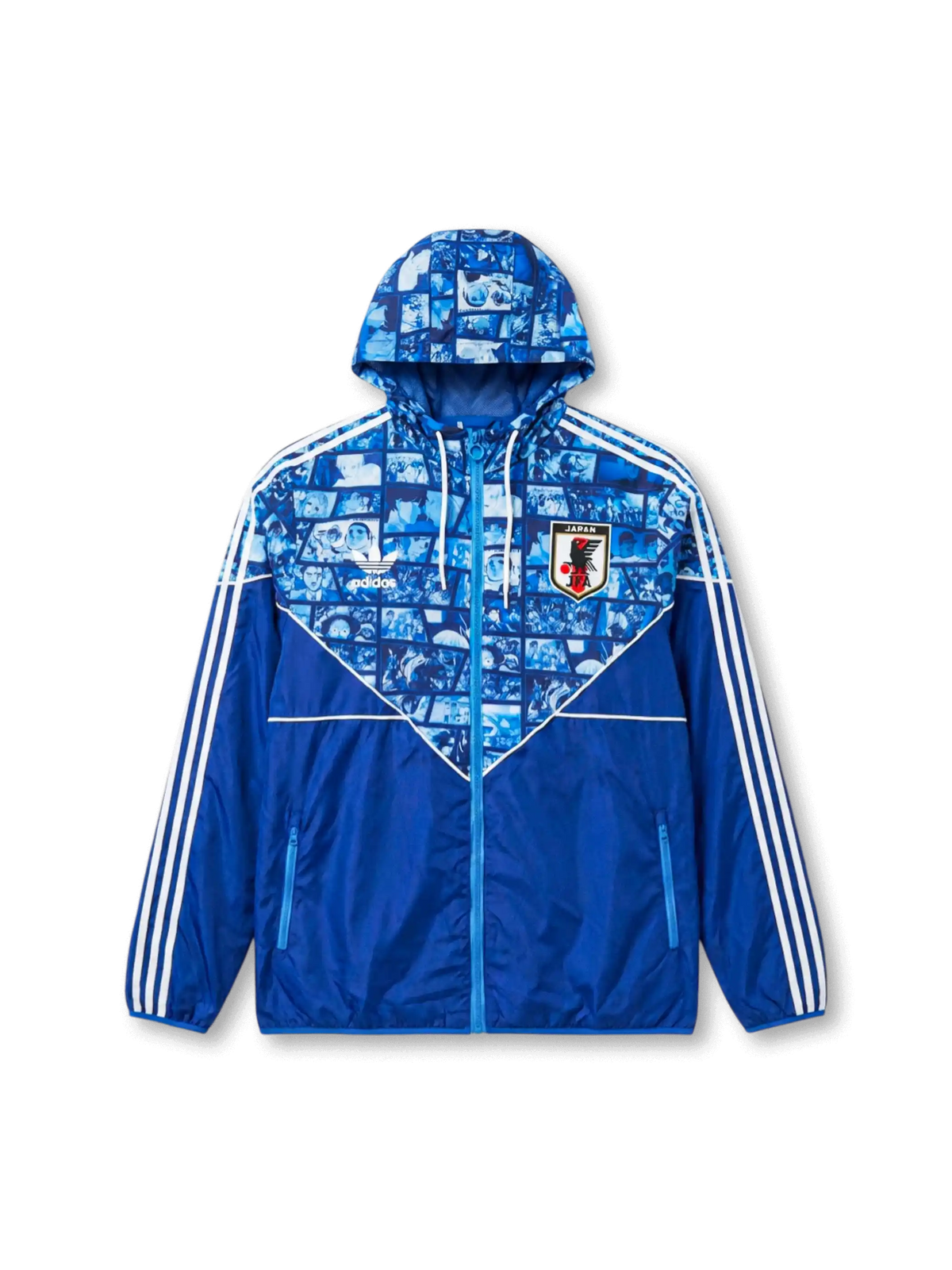 日本代表 アニメグラフィック ウインドブレーカージャケット フロントデザイン