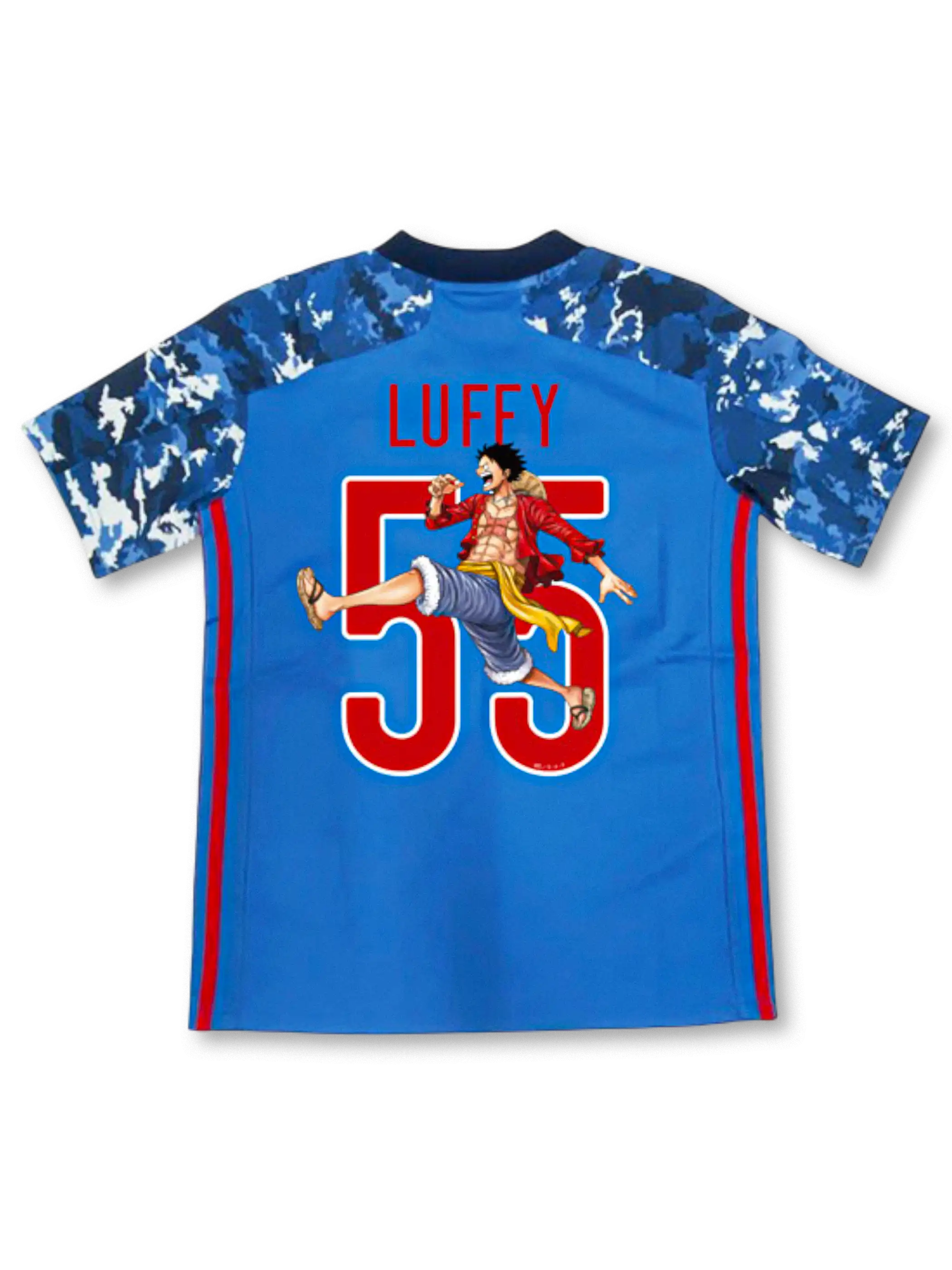日本代表 ワンピース ルフィ #55 コラボユニフォーム 正面デザイン  