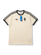 ユベントス × adidas Originals 復刻ライフスタイルTシャツ — クリーム