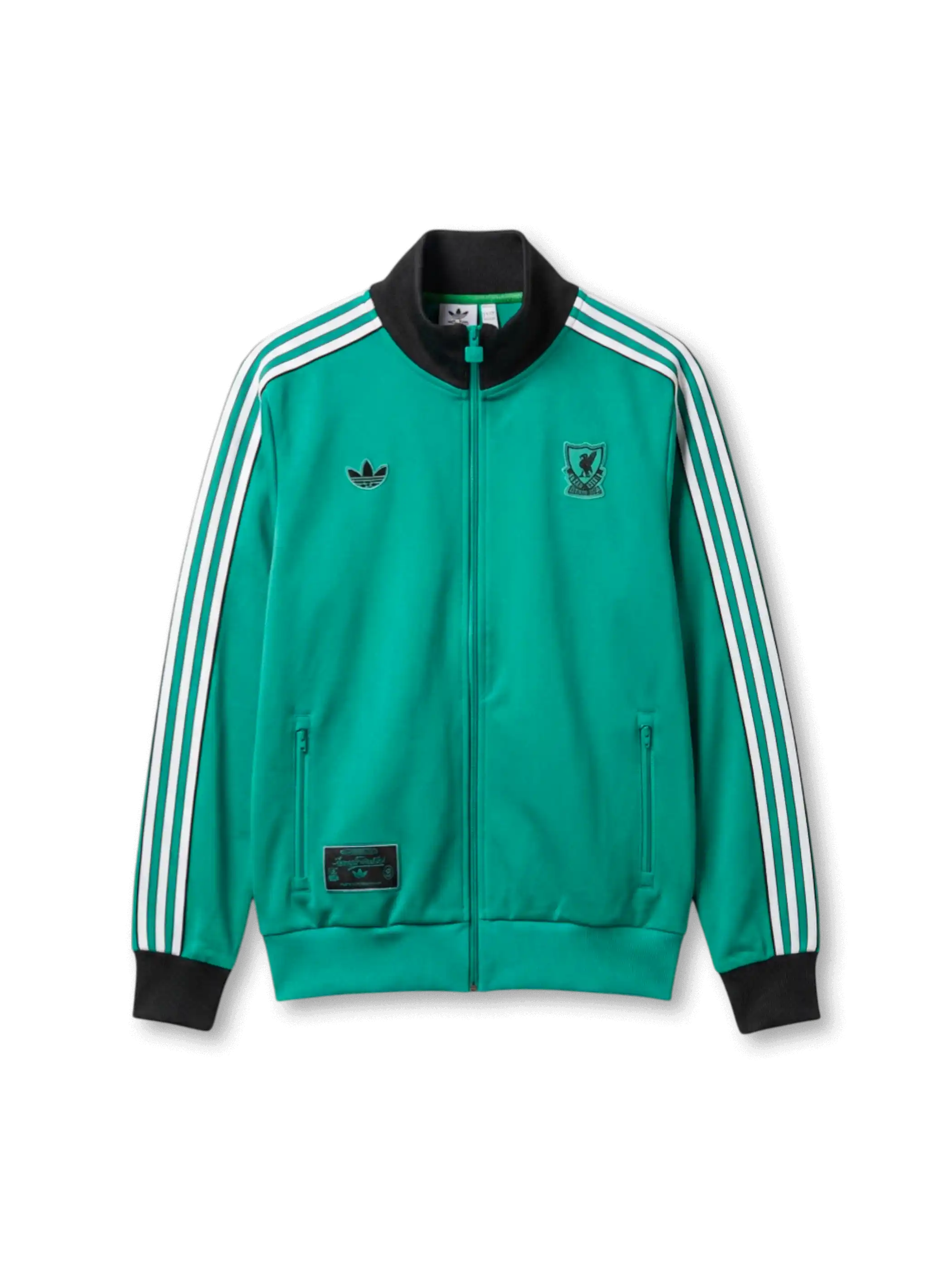 リヴァプールFC adidas Originals 復刻トラックジャケット グリーン — 1980年代アウェイカラーを纏ったライフスタイルライン