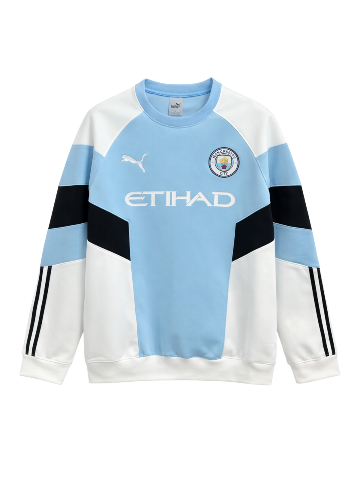 マンチェスター・シティ 厚手スウェット Puma クルーネック 長袖-KICKO