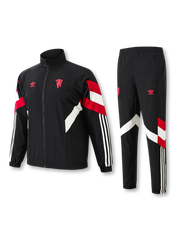 マンチェスター・ユナイテッド 90年代風 レトロ三つ葉ジャージ上下セット