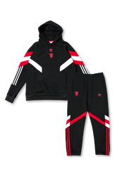 マンチェスター・ユナイテッド 三つ葉復刻 フリースフーディーセット 正面