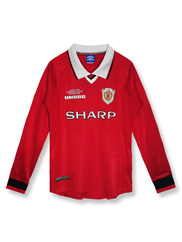 1999/00シーズン マンチェスター ホーム 長袖ユニフォーム-KICKO 1999/00シーズン マンチェスター ホーム 長袖ユニフォーム-KICKO