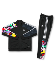 adidas カラーブロック トラックスーツ 正面デザイン