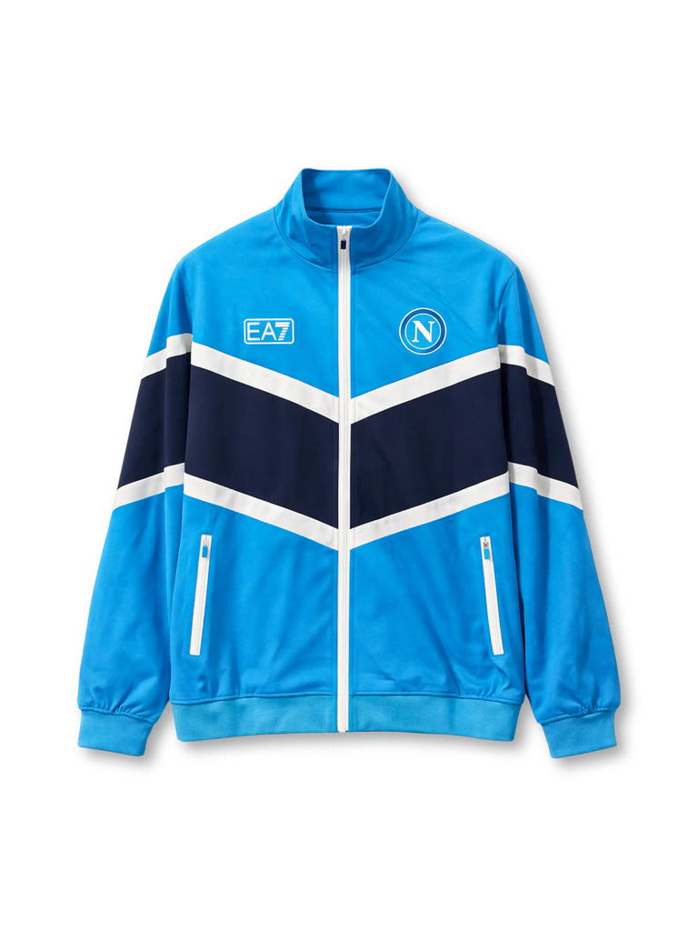 SSCナポリ EA7 トラックジャケット フルジップ スタンドカラー-KICKO
