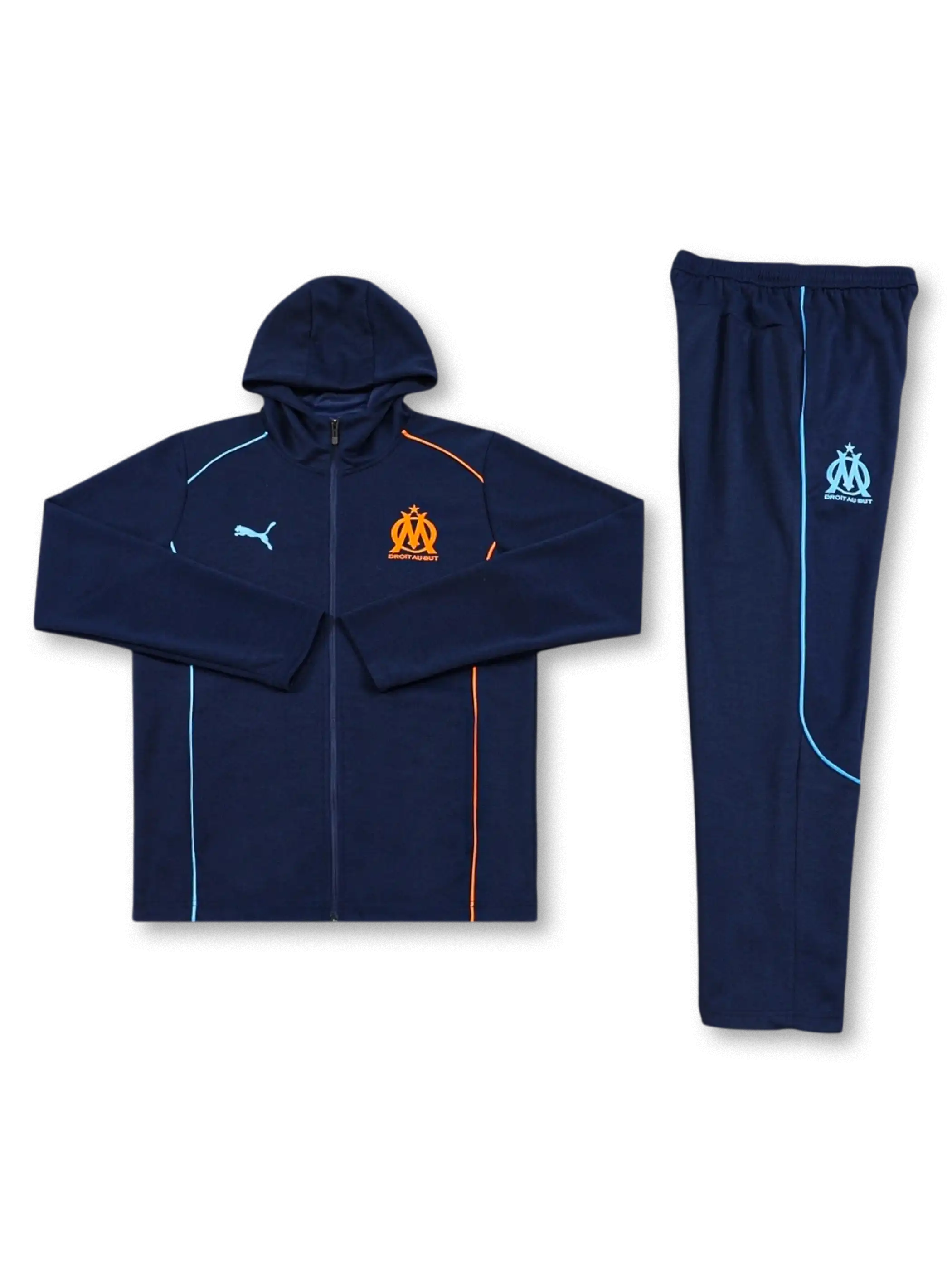 オリンピック・マルセイユ フーデッドトレーニングセット 正面