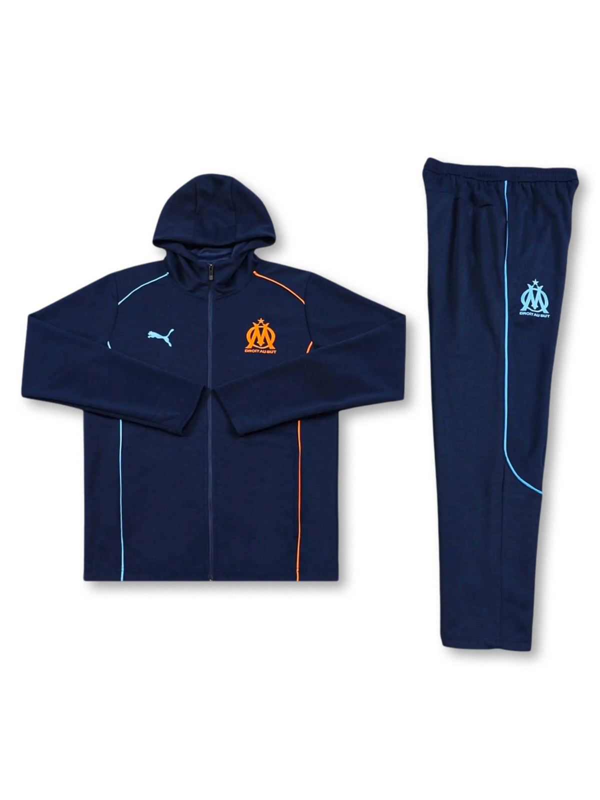 オリンピック・マルセイユ フーデッドトレーニングセット 正面