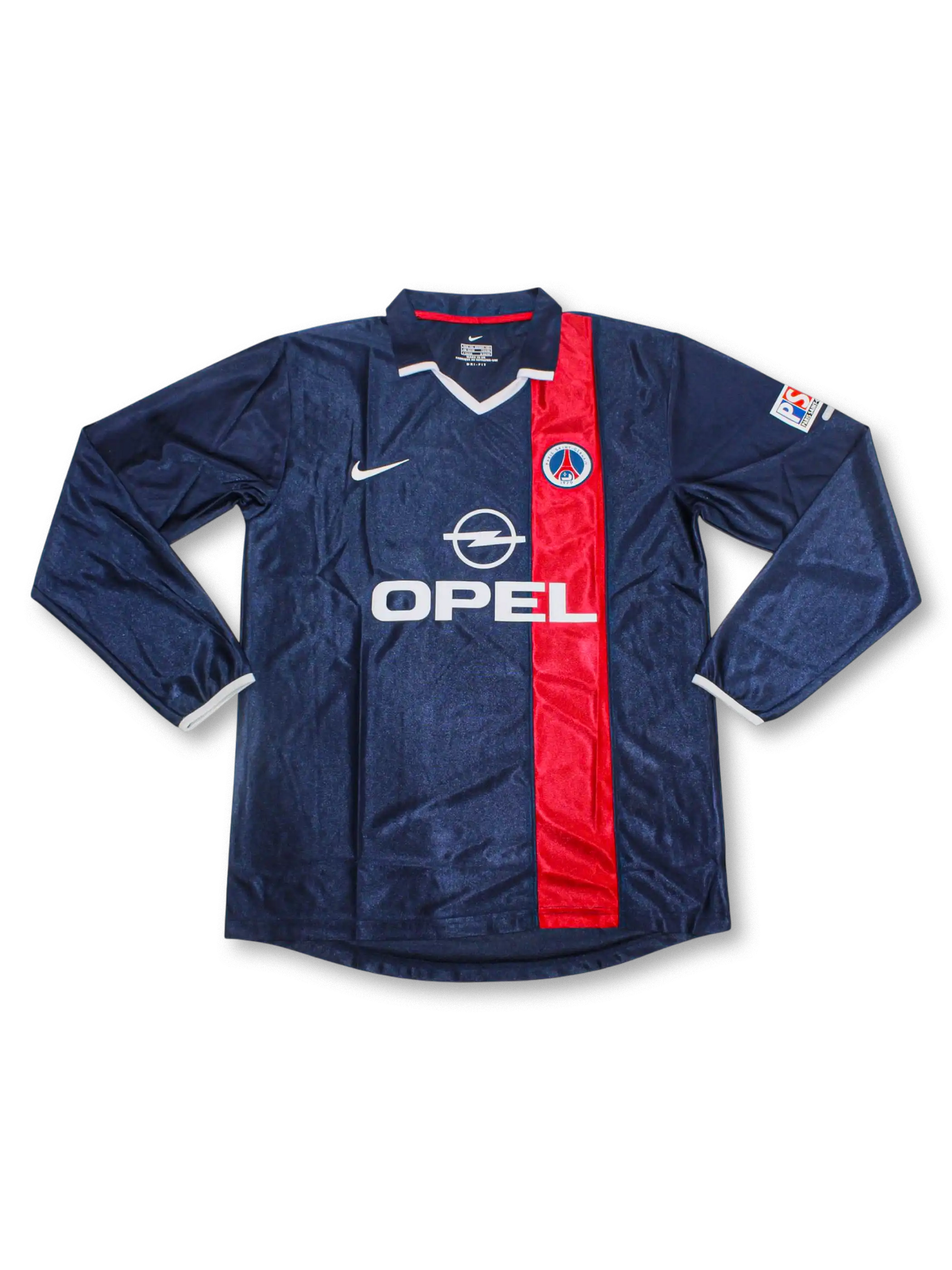 新品未使用 ナイキ 01/02 フランスリーグ パリサンジェルマン ゴールキーパー選手仕様ユニフォーム XL GK ロナウジーニョ在籍時 長袖 NIKE 01-02 パリ・サンジェルマンFC Nike ミッドフィルジャケット 01-02