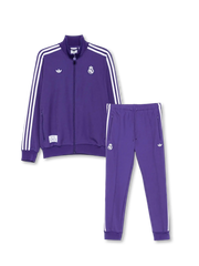 レアル・マドリード 三つ葉 90年代レトロ パープル トラックスーツ 正面
