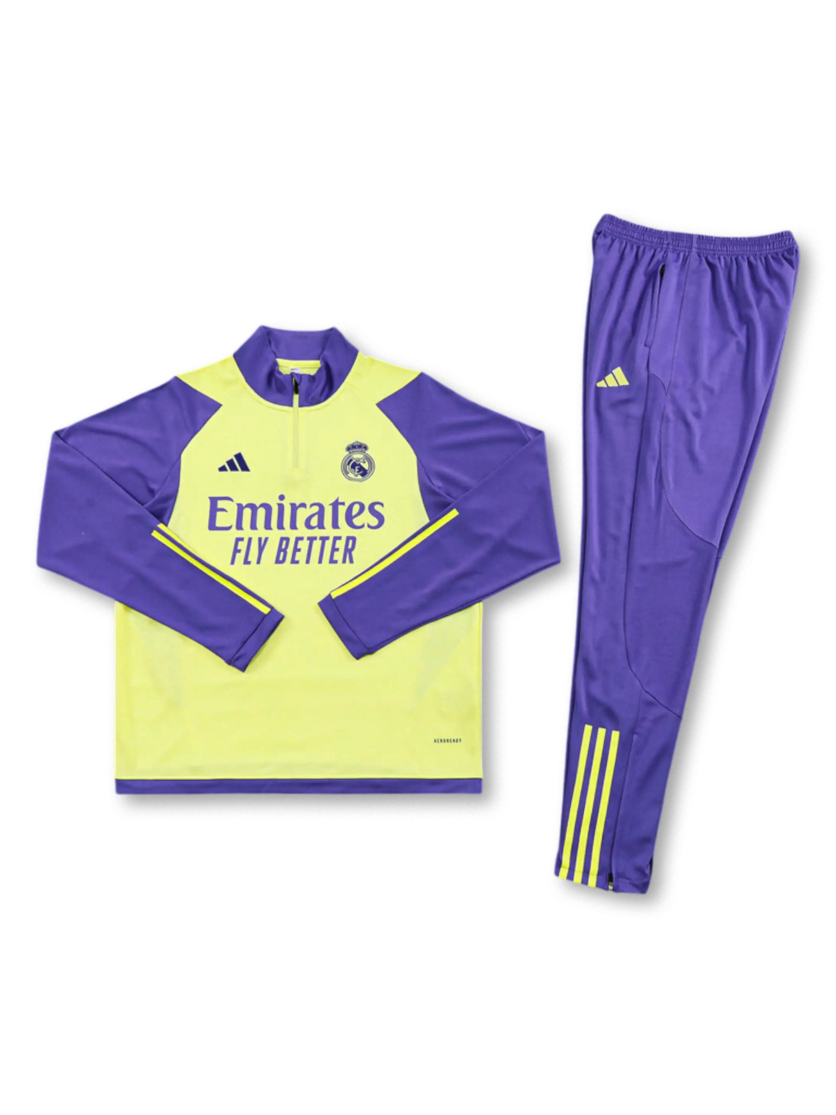 レアル・マドリード ハーフジップトップ 前面