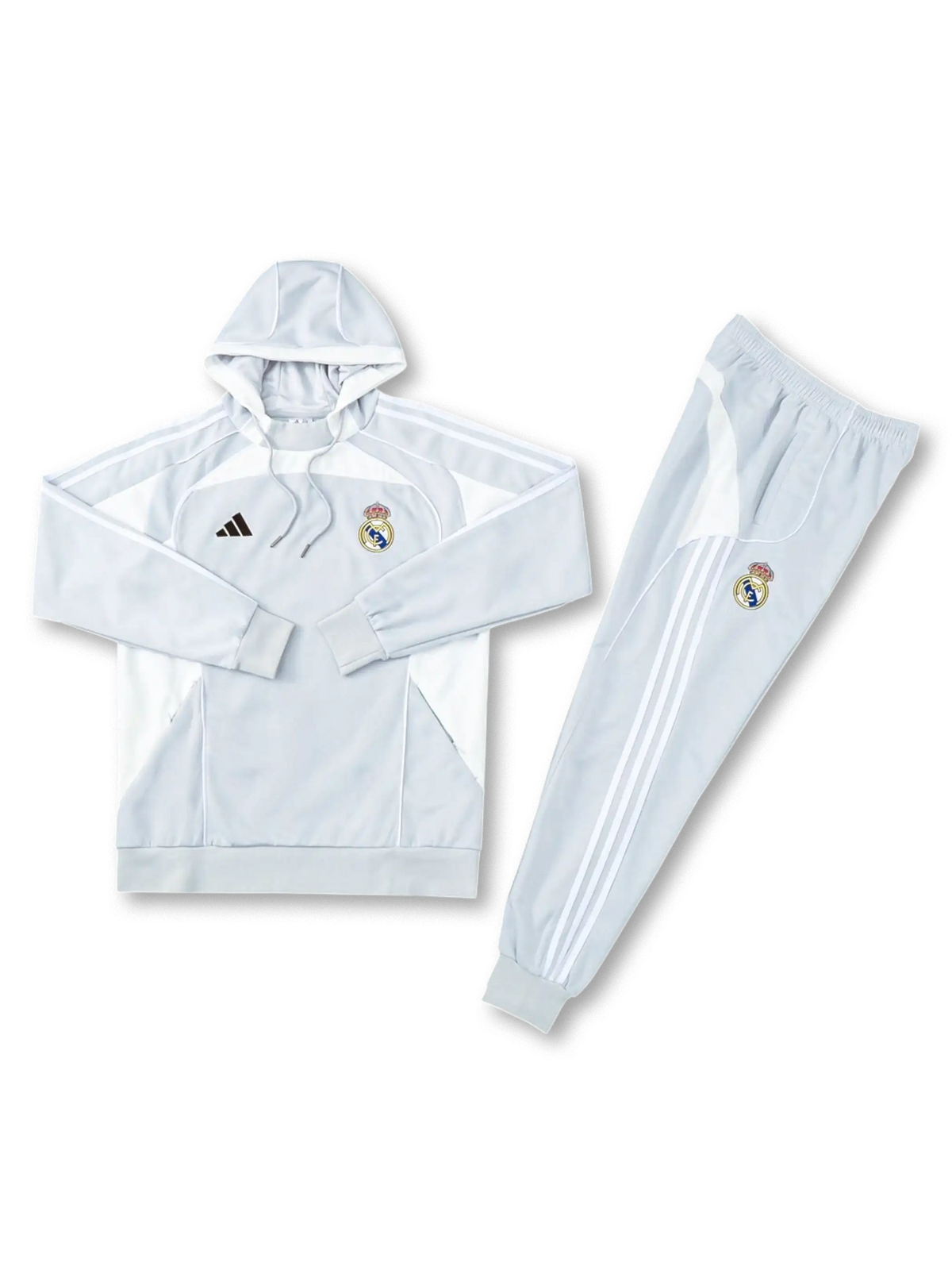 レアル・マドリード フーデッドトレーニングセット 正面