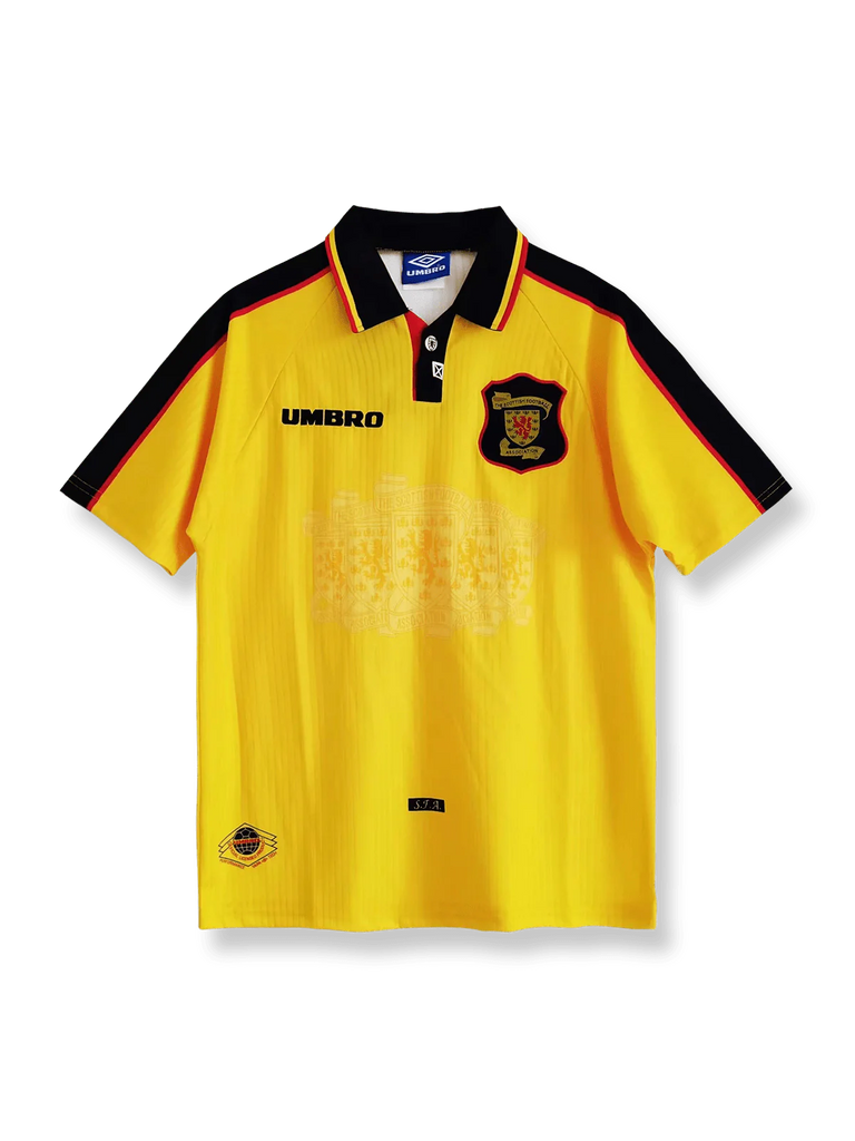 1996年　スコットランド代表　アウェイサッカーユニフォーム　サイズ　M 異色のEURO96ユニ！イングランド代表、「1996アウェイ」ユニフォーム