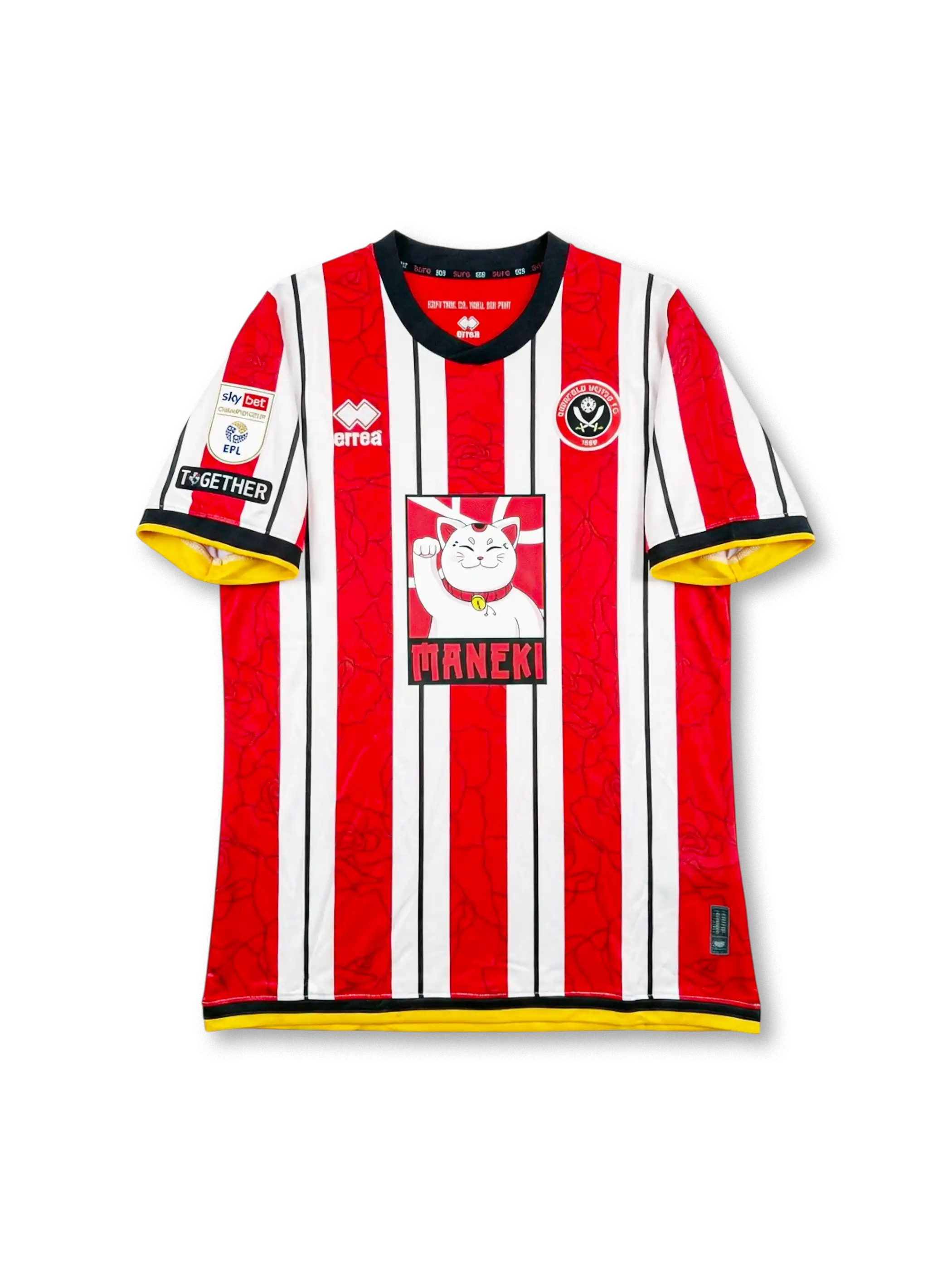 シェフィールド・ユナイテッド 招き猫 ホームユニフォーム 正面