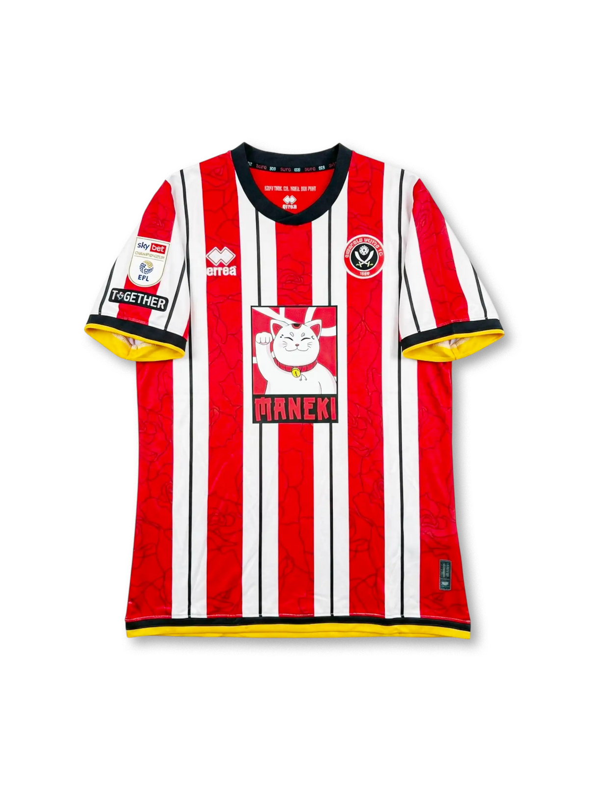 シェフィールド・ユナイテッド 招き猫 ホームユニフォーム 正面
