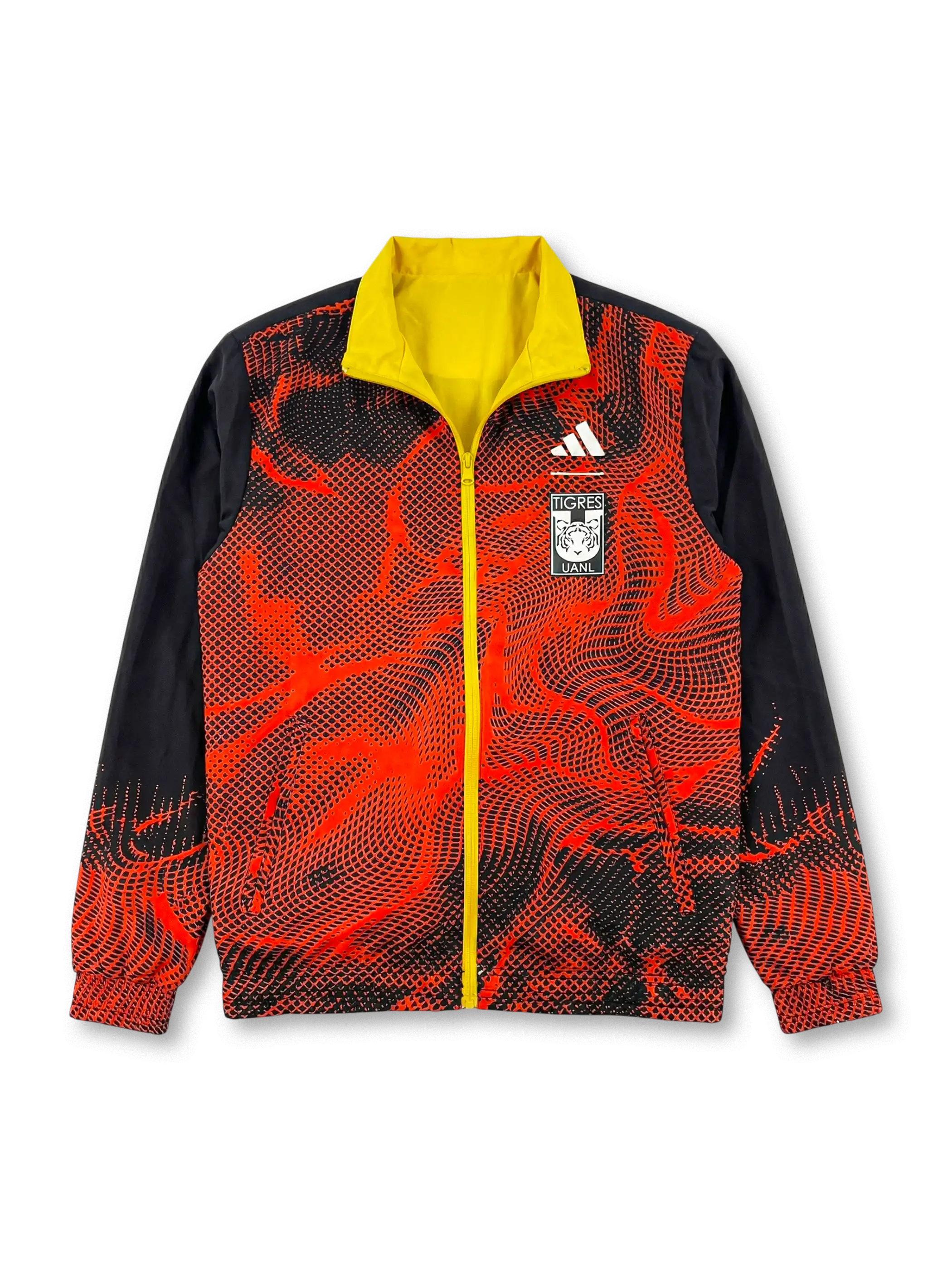 ティグレスUANL リバーシブルジャケット イエロー面 正面