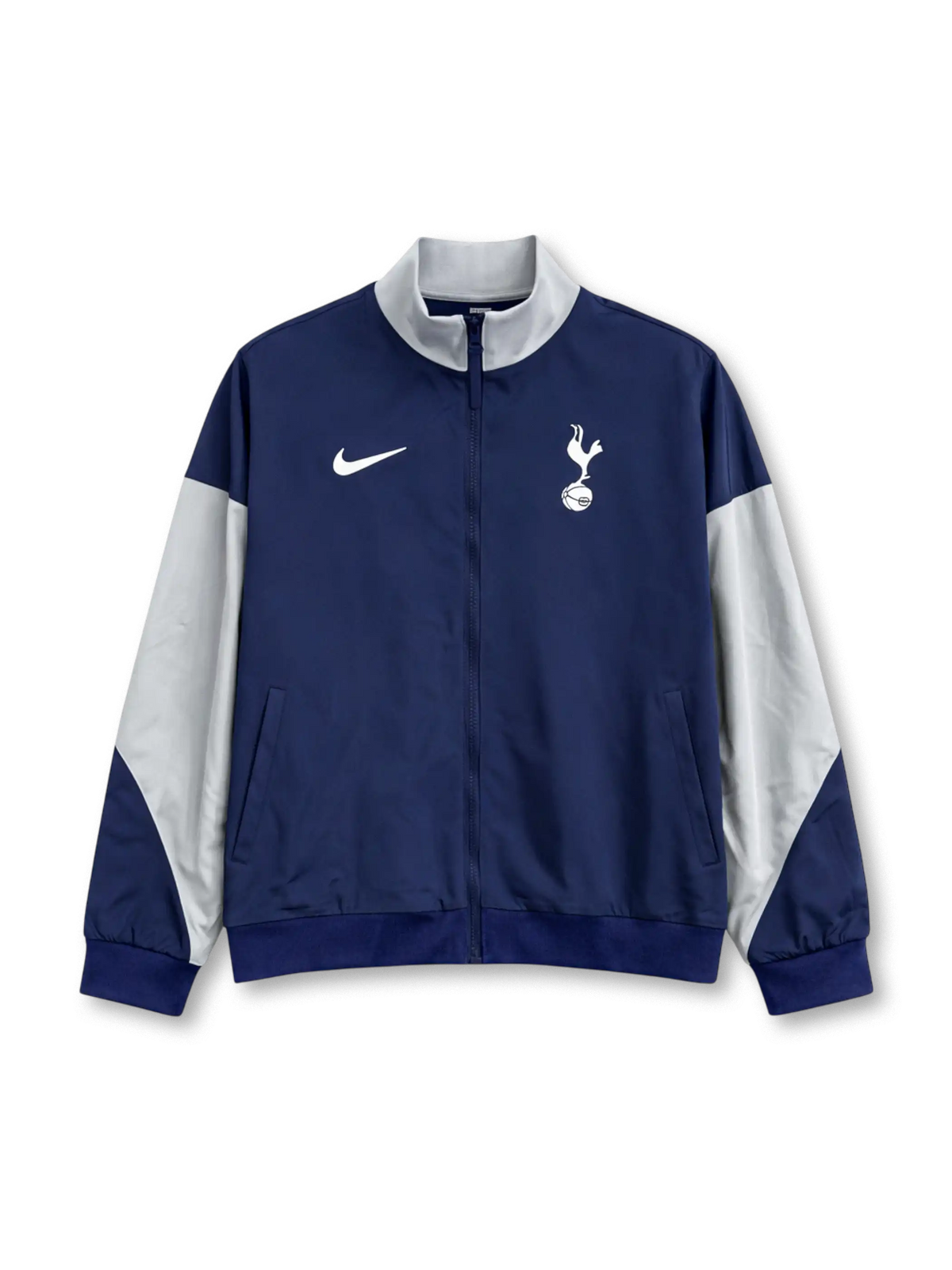 トッテナム配色の防水トレーニングジャケット（前面）