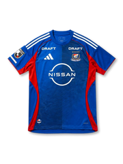 横浜F・マリノス adidas 試合用レプリカジャージ 2026 ロイヤルブルー 背面 — NISSHIN OilliOバックスポンサーロゴを配したブランク仕様