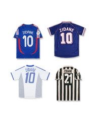 ジダン福袋 背番号入りジャージ2枚セット, vintage football shirt bundle